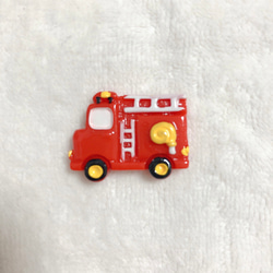 選べる 名札クリップ はたらくくるま  消防車  車 3枚目の画像