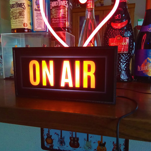 オンエア ON AIR スタジオ ラジオ 生配信 生放送 サイン ランプ 看板