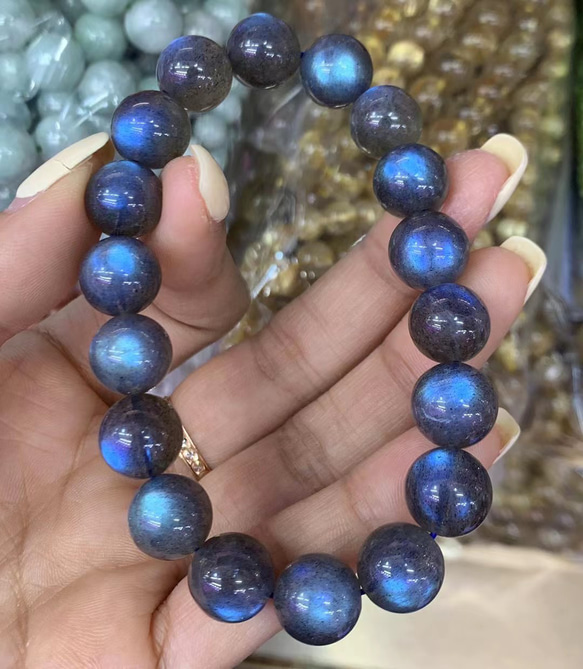 かっぱ様確認用ページ　ラブラドライト　ブレスレット 楽天市場】ラブラドライト ブレスレット 約11mm 4A´ ストレート