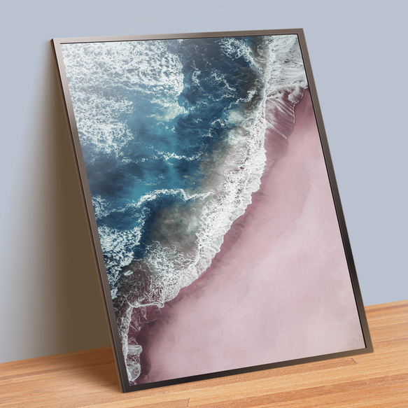 波 ブルー ocean / インテリアポスター 海外アート / 2281 1枚目の画像
