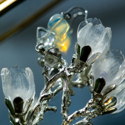 透明木蓮の耳飾り 5枚目の画像