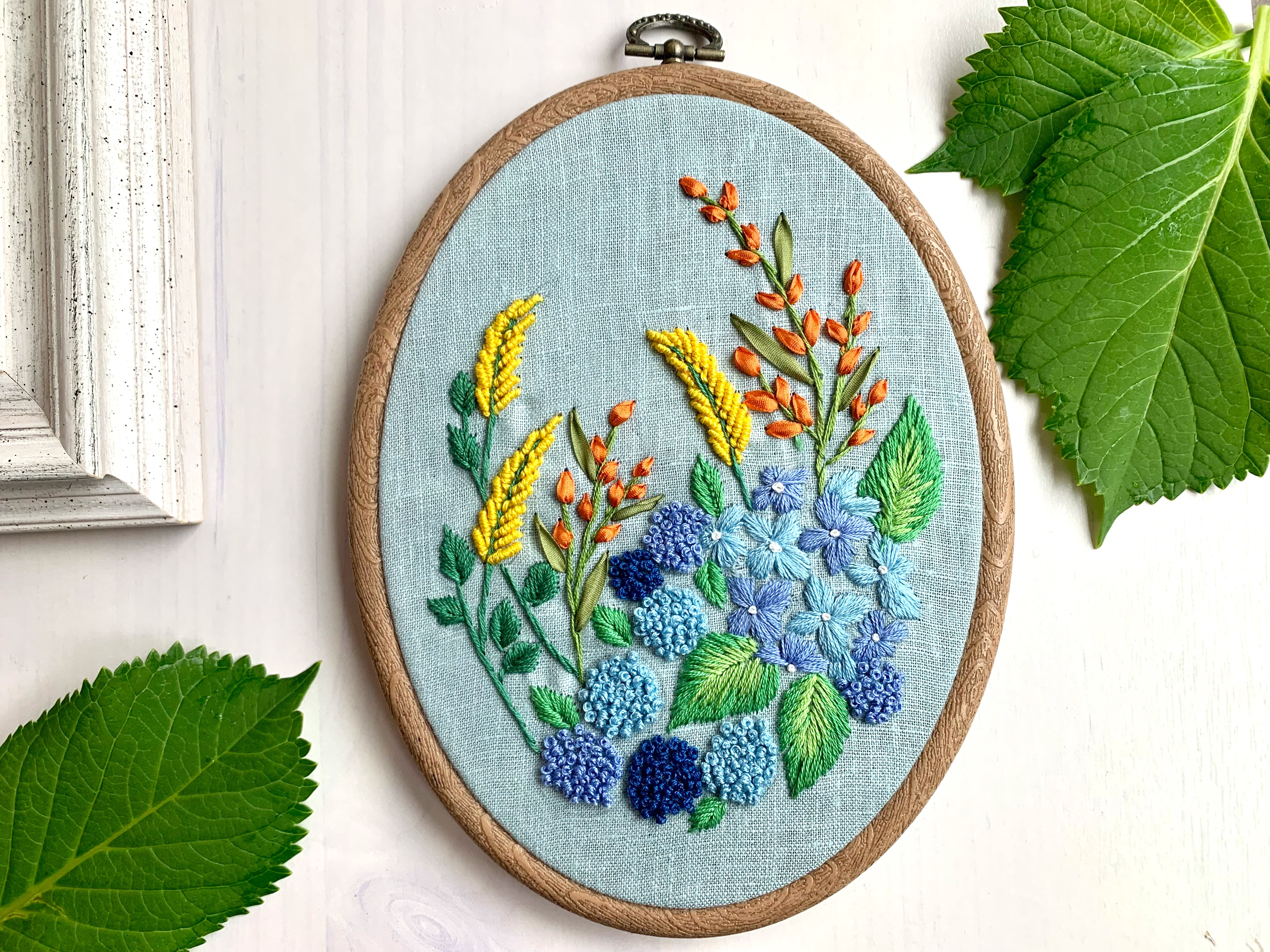 ◇タビ◇ちりめん細工◇紫陽花9つオーダー品◇ ちりめん細工，名残り惜しい紫陽花の花セット その他