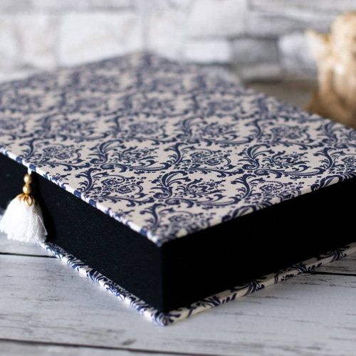 アクセサリー収納箱(大) ダマスク柄 リング ピアス ネックレス 収納