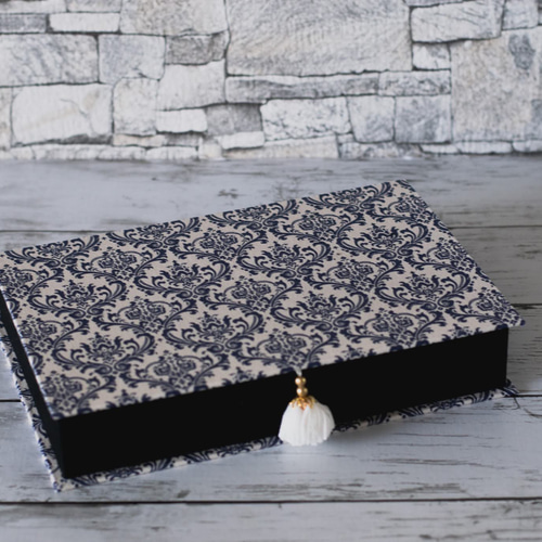 アクセサリー収納箱(大) ダマスク柄 リング ピアス ネックレス 収納