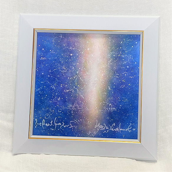 ヒーリングアート　パステル絵画　『天に届け、私の夢』 4枚目の画像