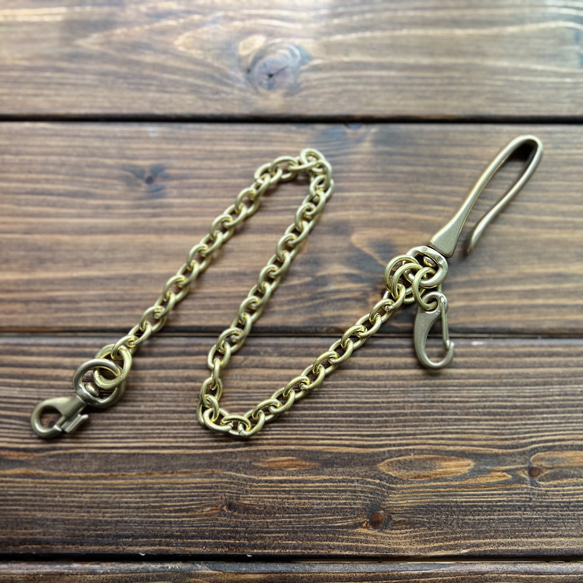 Wallet Chain Brass yc leather