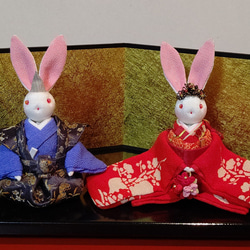 着物うさぎ ／ ちりめん細工 その他人形 和布細工工房 愛彩 通販