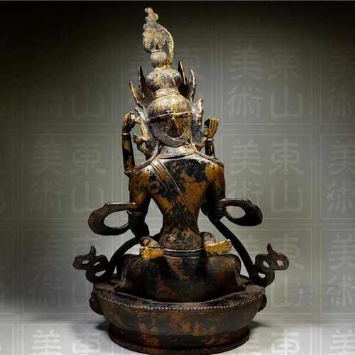 金銅細工 チベット密教 守護尊造像高彫 置物 極上質 壁掛けラック