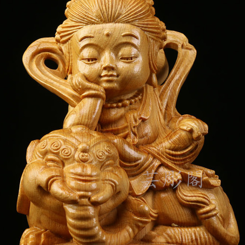 珍品 大型高62cm 黒壇材 仏教工芸品 木彫仏像 極上品 千手