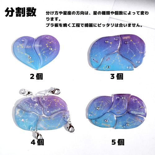 夜空の星座 名入れ チャーム（ネームキーホルダー） 雑貨・その他