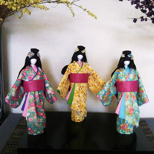 送料無料 ロマンチックカラーの恋心♡ラブリーな和紙人形♡早割 ギフト