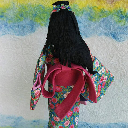 送料無料 ロマンチックカラーの恋心♡ラブリーな和紙人形♡ギフト