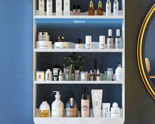 ノーパンチ洗面台置物棚壁掛け式壁多層化粧品化粧品棚トイレ浴室収納棚0 b91ae20752068ff840728f9d873162