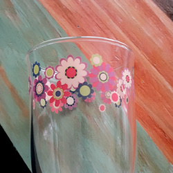レトロなお花のペアビアグラス 11枚目の画像