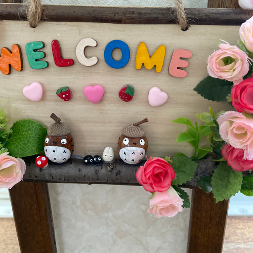 ウェルカムボード ローズ その他インテリア雑貨 さくらどんぐり工房