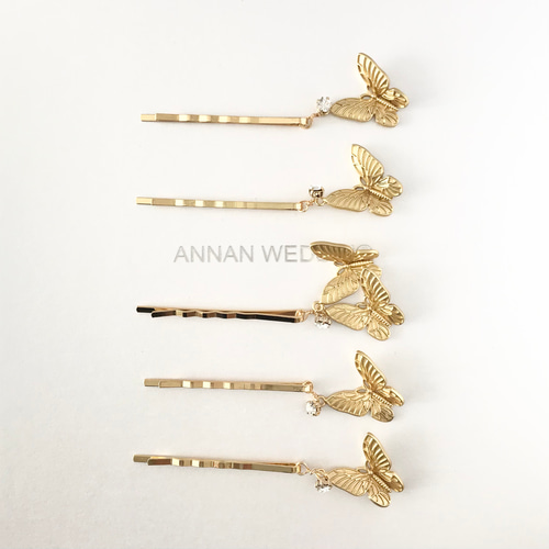 ANNAN WEDDING ヘアピンとイヤリングのセット