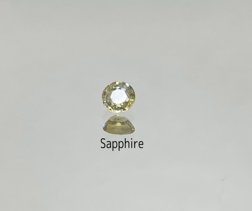 サファイア・非加熱〔鑑別済、鑑別メモ付属〕イエローサファイア