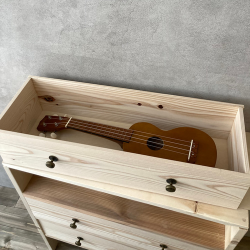 ♥️木製収納キャビネット 3引き出し付き h1457_a.jpg