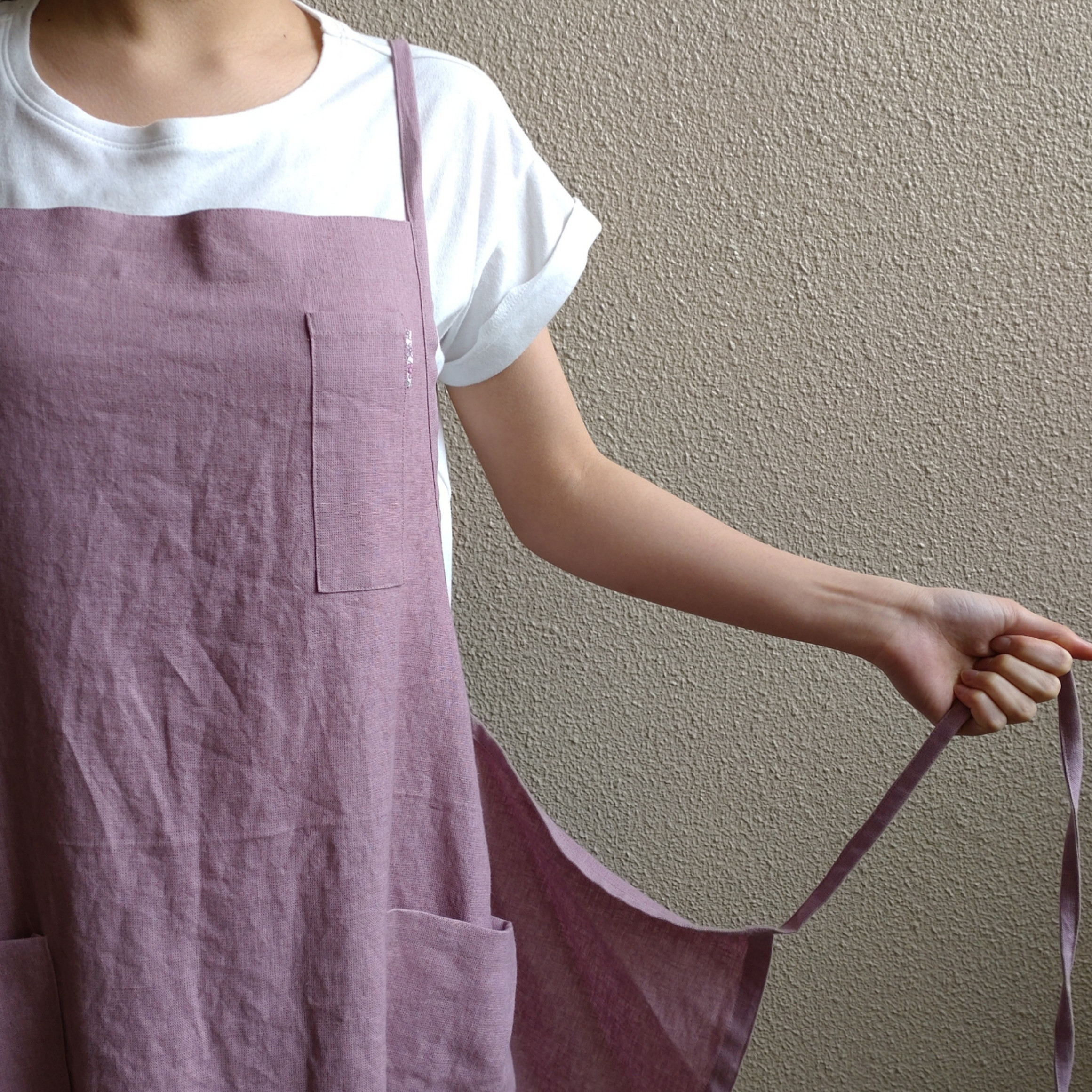 リネン100%☆3wayエプロン