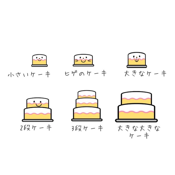 パネルシアター　だれのケーキ　保育　手遊び　誕生日会 2枚目の画像