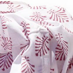 クリスマスギフト交換ギフトバレンタインデーギフト誕生日ギフト母の日ギフト手作り木版画印刷植物染めスカーフ手織りスカーフ織りスカー 15枚目の画像