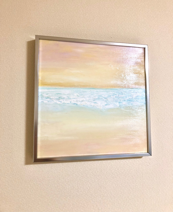 Sunset/ 抽象画 (S4) /北欧/アート/インテリア/海/夕焼け/絵画 2枚目の画像