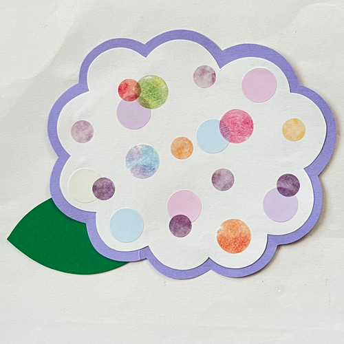 壁面製作 製作キット 6月壁面 あじさい 保育 型紙 保育製作キット販売