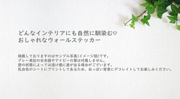 シンプルで可愛い&長持ち♡おしゃれなウォールステッカー、シンプルなウォールデコ、壁、飾り 6枚目の画像