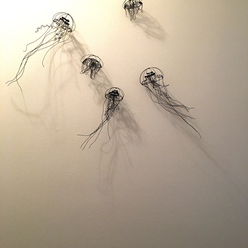 ワイヤーアート ワイヤークラフト クラゲたち 立体・オブジェ ワイヤーアート ワイヤークラフト クラゲたち 立体・オブジェ