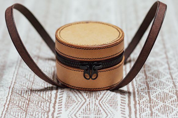 【受注生産】スノーピーク コーエン ストーブレザーケース ナチュラル 4枚目の画像