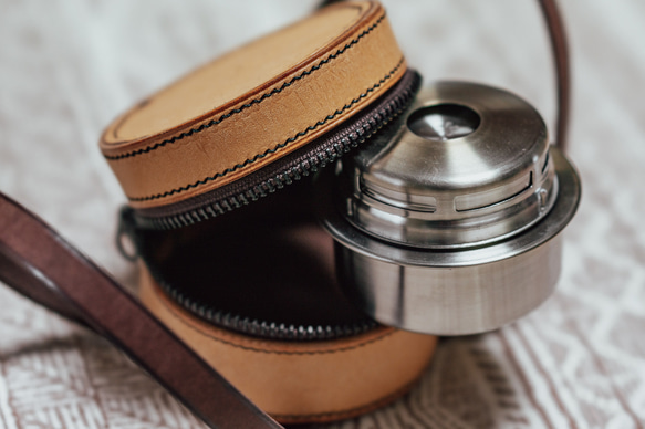 【受注生産】スノーピーク コーエン ストーブレザーケース ナチュラル 1枚目の画像