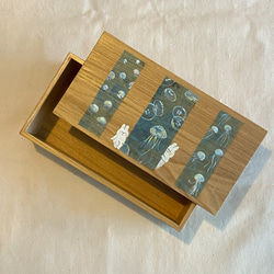 木製弁当箱(くらげ) 2枚目の画像