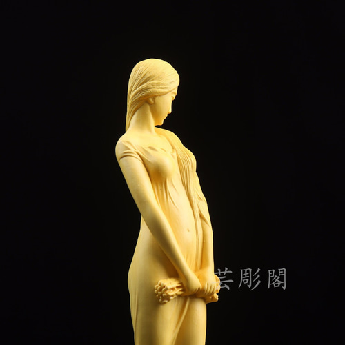 置物 精密細工 美女 裸婦像 彫刻工芸品 収蔵品 彫刻 芸彫閣 通販