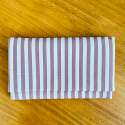 懐紙、通帳入れ stripe pink 1枚目の画像