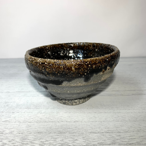 備前焼引出し黒抹茶碗(木箱付)【藤原章】 茶碗・めし碗 備前焼 備前焼引出し黒抹茶碗(木箱付)【藤原章】 茶碗・めし碗 備前焼