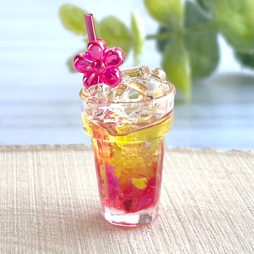 597 ＊トロピカルジュース＊ ミニチュア ドリンク その他置物