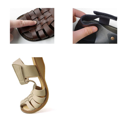 歩きやすいグルカサンダル (PAINF) 靴 日本製 国産素材 【5～20日以内発送】 9枚目の画像