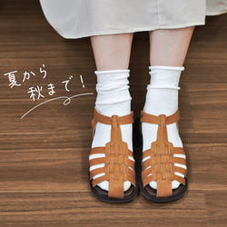 歩きやすいグルカサンダル (PAINF) 靴 日本製 国産素材 【納期5～14日以内発送】 7枚目の画像