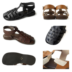 歩きやすいグルカサンダル (PAINF) 靴 日本製 国産素材 【5～20日以内発送】 8枚目の画像