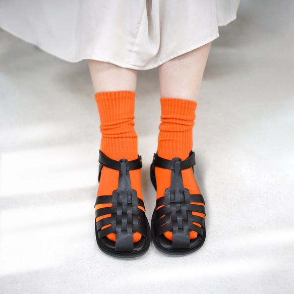 歩きやすいグルカサンダル (PAINF) 靴 日本製 国産素材 【納期5～14日以内発送】 10枚目の画像