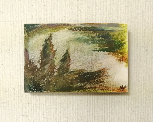 原画　抽象的　パステル画 一部予約販売】 架 鳳凰 パステルアート 原画 風水画 | Pay ID