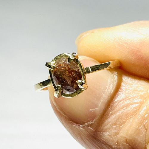 レディッシュブラウンダイアモンドリング 指輪・リング maiori 通販  