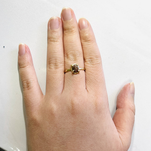 レディッシュブラウンダイアモンドリング 指輪・リング maiori 通販  