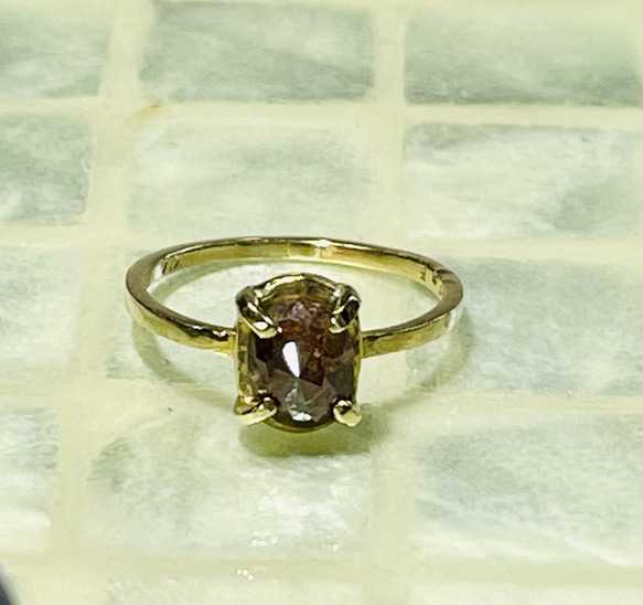 レディッシュブラウンダイアモンドリング 指輪・リング maiori 通販  