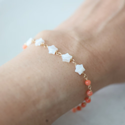 14KGF coral bracelet[kgf3997] 5枚目の画像