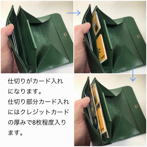 人気モデルの新色追加】スリムギャルソンウォレット 姫路レザー 人気モデルの新色追加】スリムギャルソンウォレット 姫路レザー