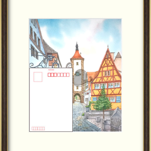 ドイツ ローテンブルグ プレーライン 絵画 浜野 和孝 通販