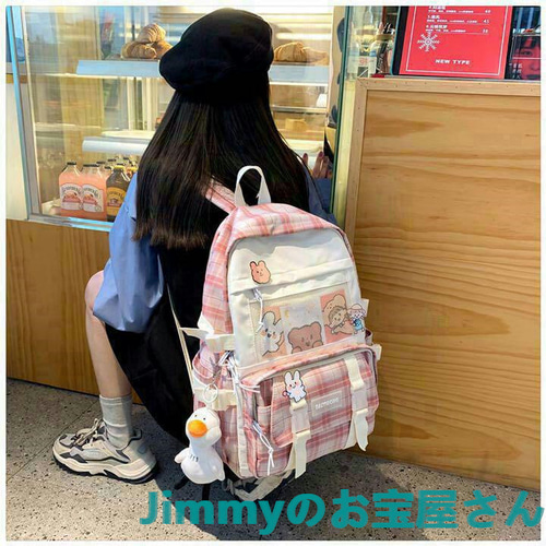 韓国ピンクリュック