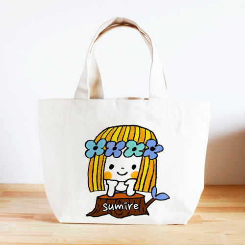 ◉イラストが選べる！名入れバッグとポーチの2点セット◉ トートバッグ