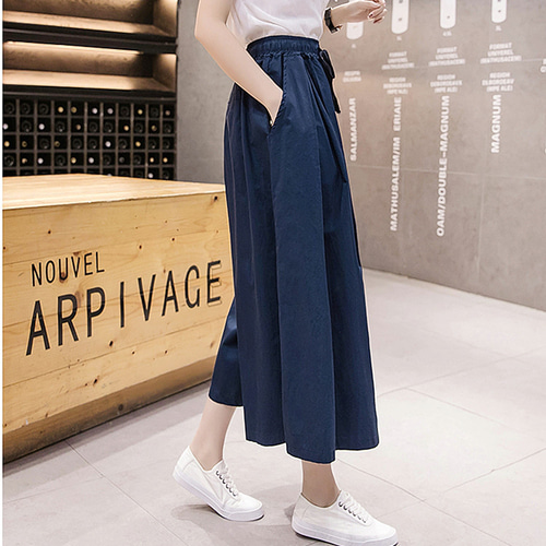レディース ガウチョパンツ リネンスカート リネンパンツ ロング